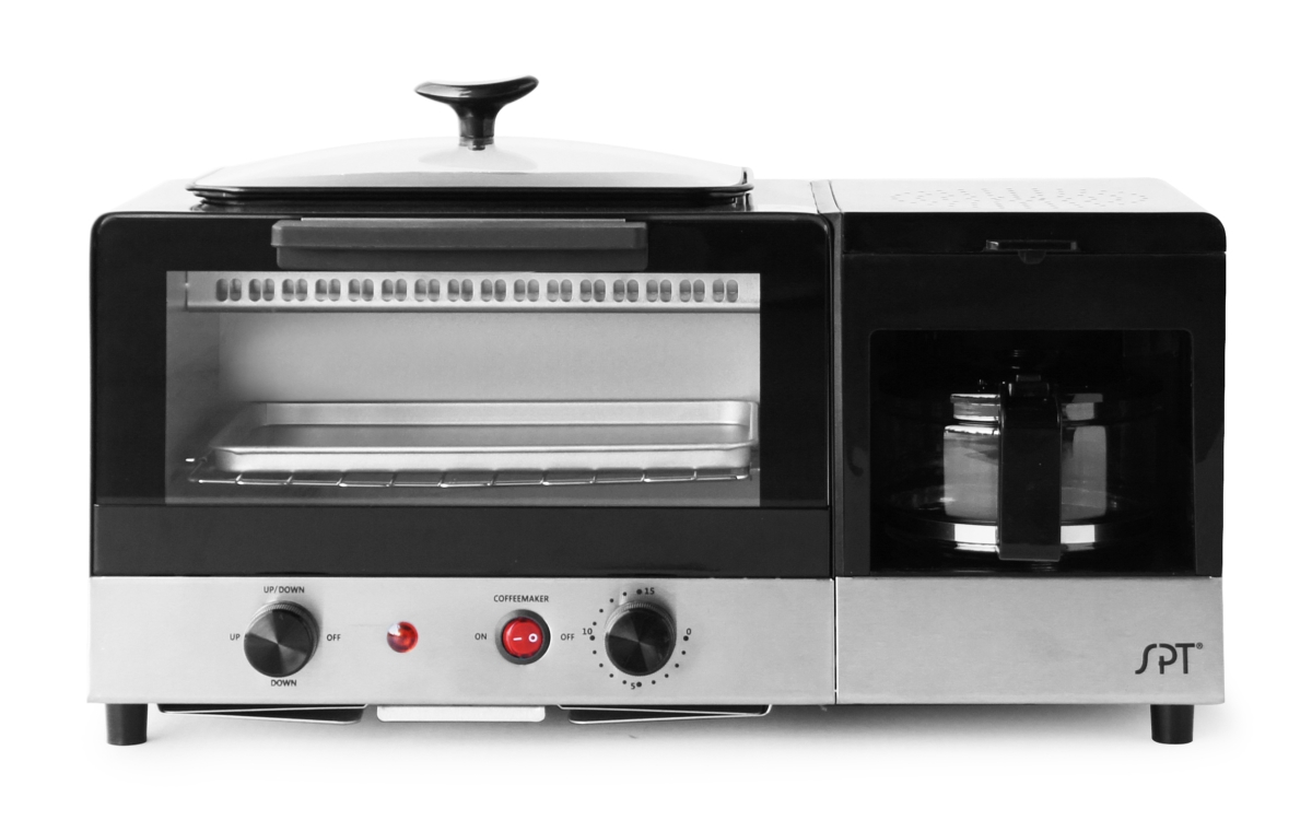 Picture of Sunpentown BM-1120BB 3-in-1 Breakfast Maker, Stainless Steel - Black - 120V