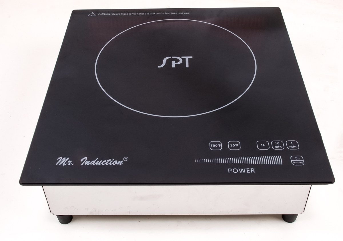 Picture of Sunpentown SR-187RTB 1800W Built-In Induction Cooker - Black & Silver