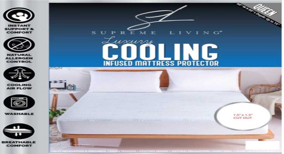 MP41555 Cooling Water Proof Mattress Protector - Twin Size