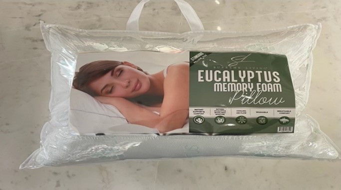 Picture of Supreme Living PC41754 Eucalyptus Infused Pillow - Standard Size