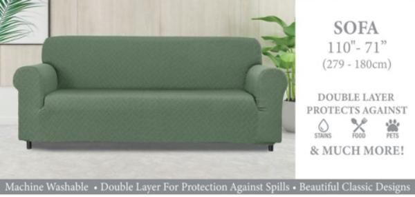 CR41922 Double Layer Chair Slipcover - Sage