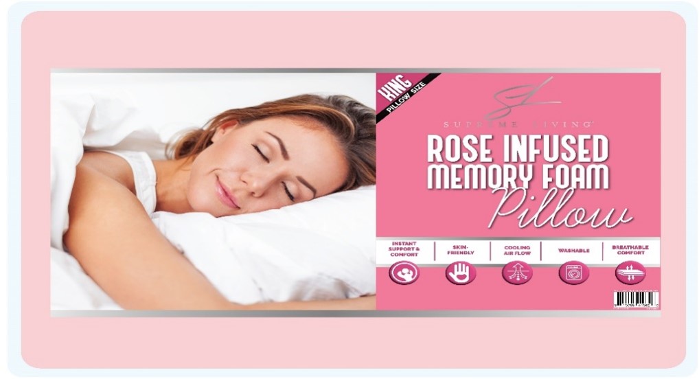 Picture of Supreme Living PC41955 Rose Infused Pillow - Standard Size
