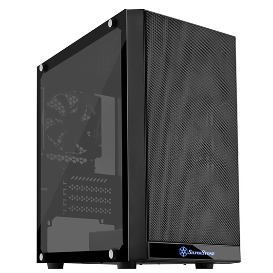 Micro ATx Computer Case, Tempered Glass RGB, Black