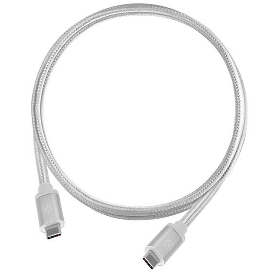 1 m USB 3.1 Generation 2 Type-C to Type-C with E-Marker IC & Support PD Function Cable, Silver