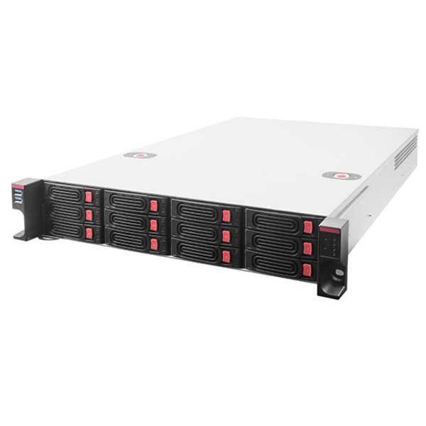 SilverStone Technology RM22-312 2U 12-Bay HDD & SSD Rackmount Storage Chassis with Mini-SAS HD SFF-8643