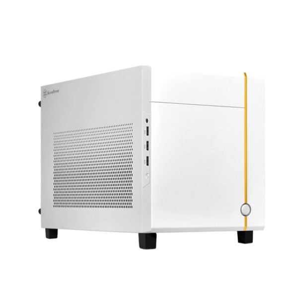 SilverStone Technology SG14W Sugo 14 Mini-ITX Cube Chassis with Powerful Accommodation, White