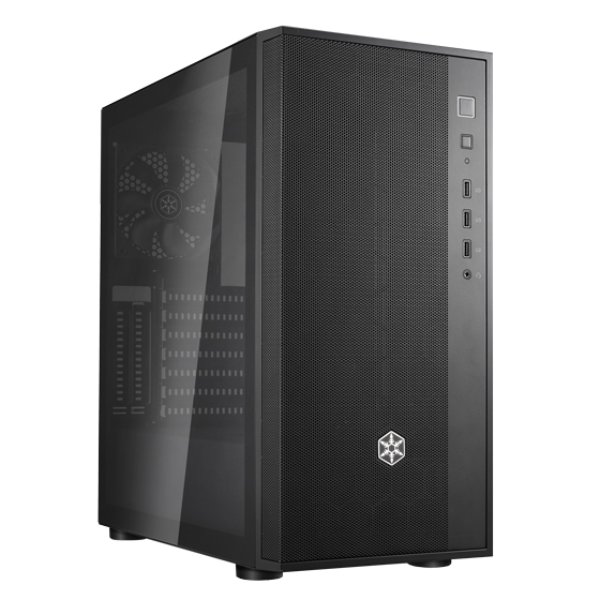 Fara R1 V2 Stylish & Distinct Tempered Glass Mid Tower ATX Chassis, Black