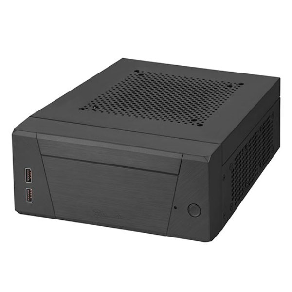 SilverStone Technology ML12B Milo 12 Slim & Compact Mini-ITX Enclosure, Black