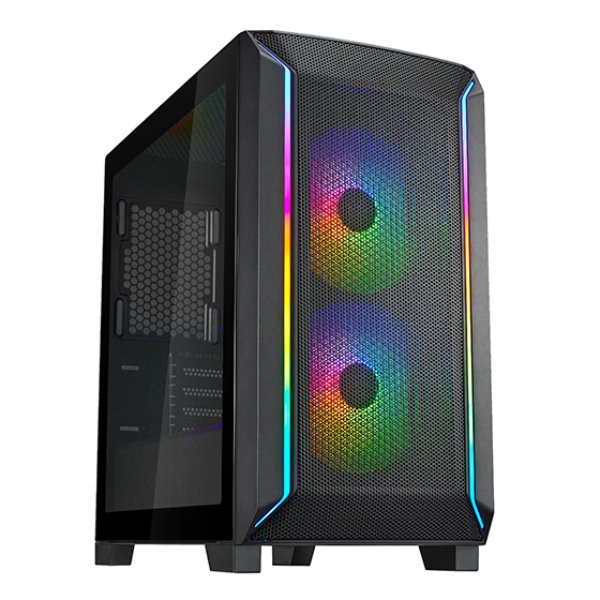 Fara 312Z High Airflow & High Capacity Matx Gaming Chassis, Black