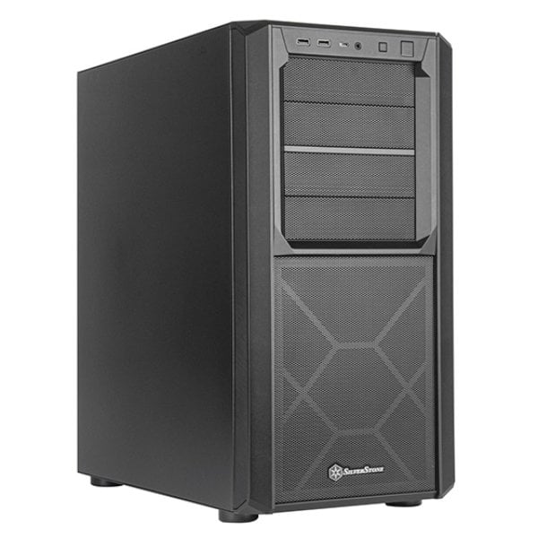SilverStone Technology SED1-B Seta D1 Minimalistic Mid-Tower ATX Chassis, Black