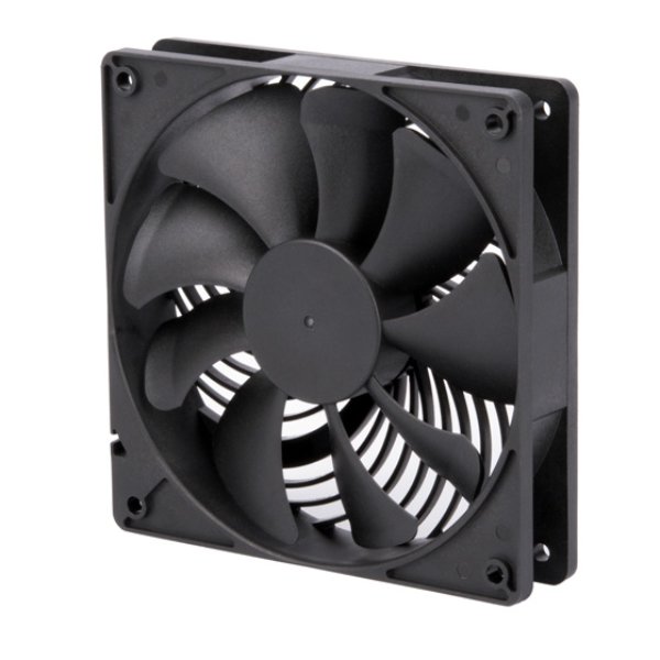 SilverStone Technology AP120I-PRO 120 x 25 mm Air Penetrator 120i Pro Enhanced PWM Controlled Air Channeling Fan, Black