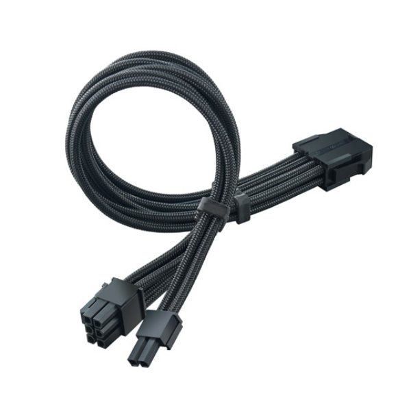 SilverStone Technology PP07E-PCIB 300 mm PP07E PCIe 6-2 Pin Super Flexible PSU Extension Cable, Black