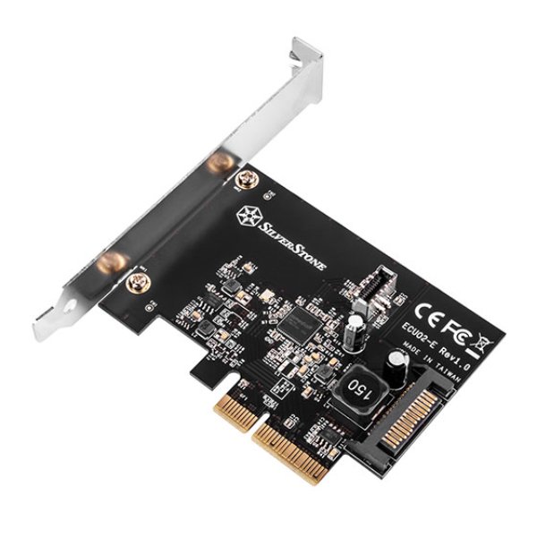 SilverStone Technology ECU02-E USB-C 3.1 PCI Express Card with 20 Pin Key-A Connector