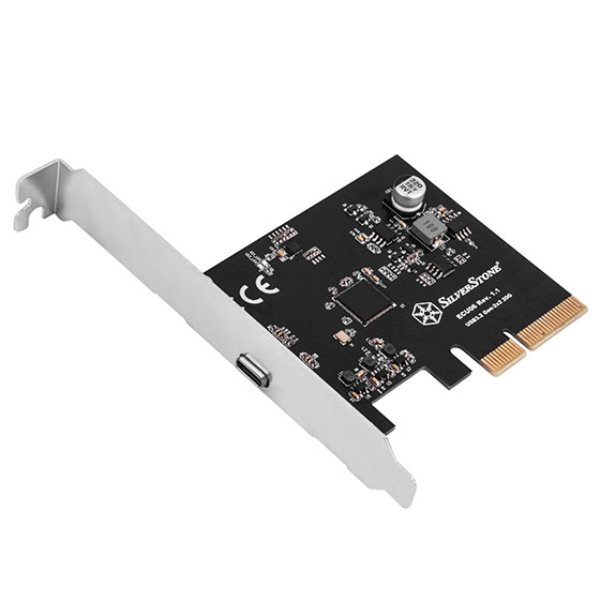Picture of SilverStone Technology ECU06 SuperSpeed USB 20 Gbps & USB-C 3.2 Gen 2x2 PCIe Expansion Card
