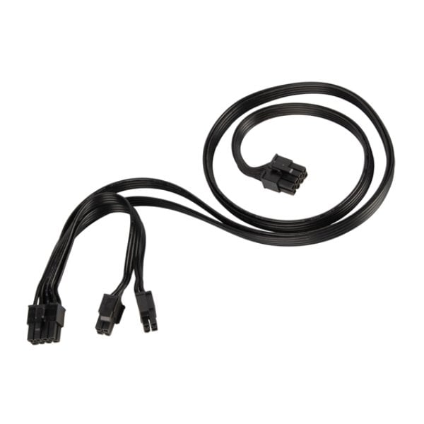 SilverStone Technology PP13 EPS 8 Pin Splitter for PSUs, Black