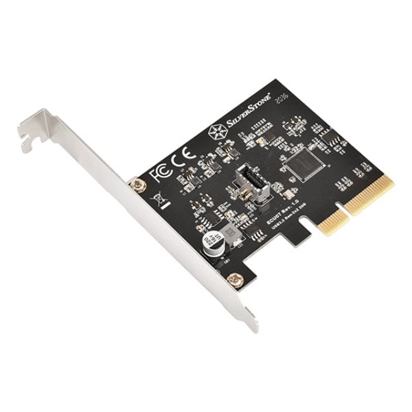 SilverStone Technology ECU07 20 Gbps SuperSpeed USB & Internal USB-C Key-A 3.2 Gen 2x2 PCIe Expansion Card