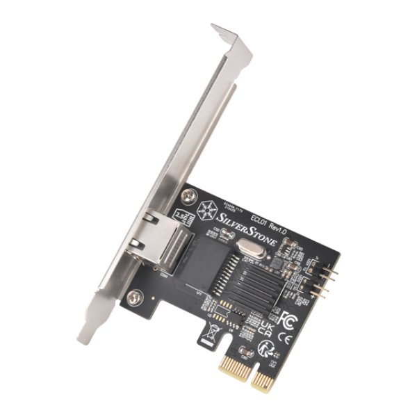 Picture of SilverStone Technology ECL01 2.5 Gbps RJ45 Network Interface PCI Express Card