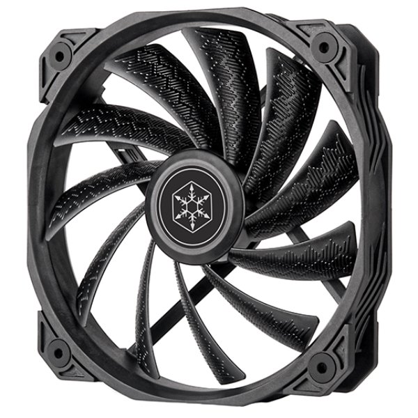 SilverStone Technology SF160B 160 mm Shark Force 160 Performance Enhanced PWM Fan, Black