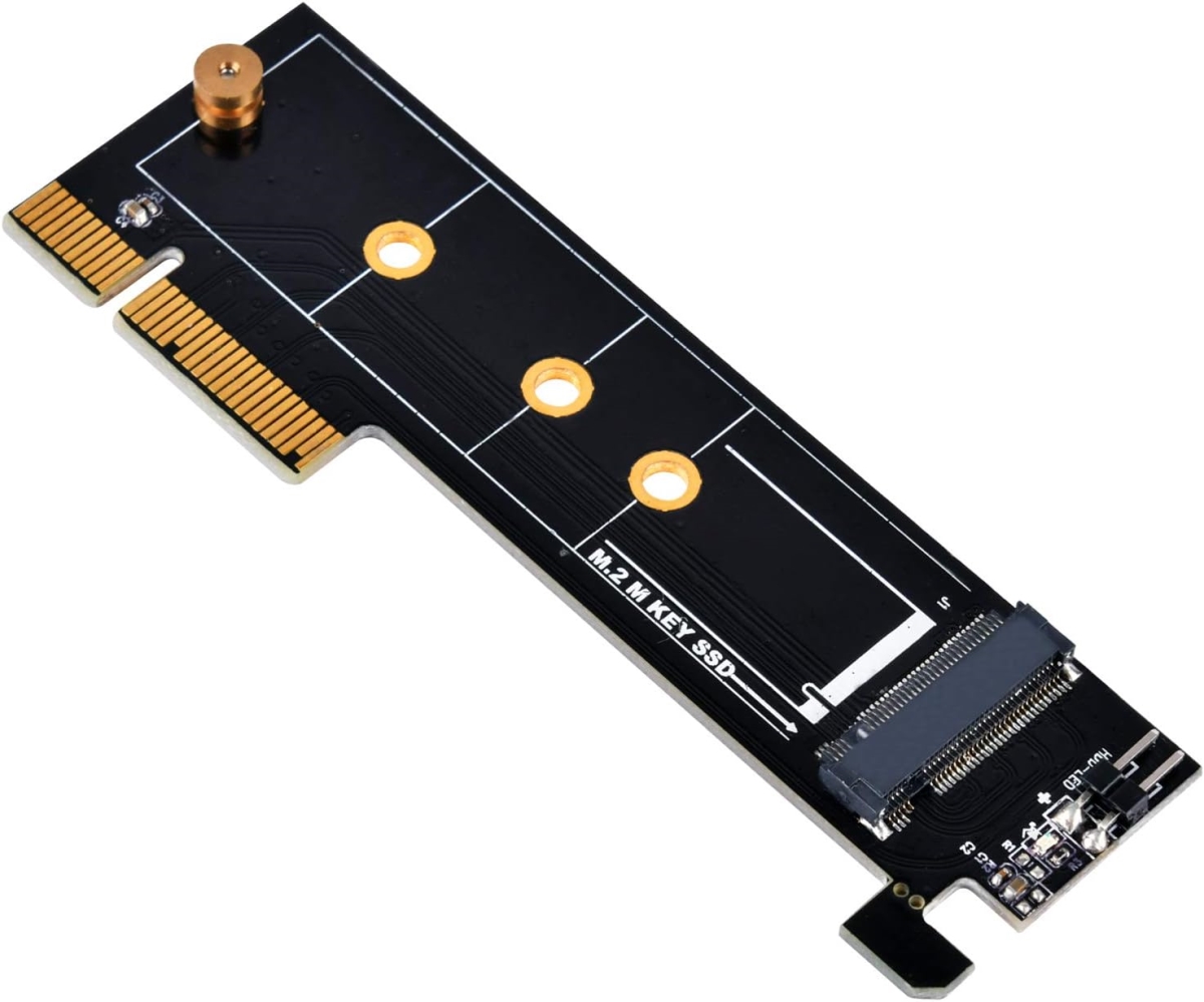 Picture of SilverStone Technology ECM25-V2 M.2 NVMe SSD NGFF M Key to PCIe X4 Adapter Card