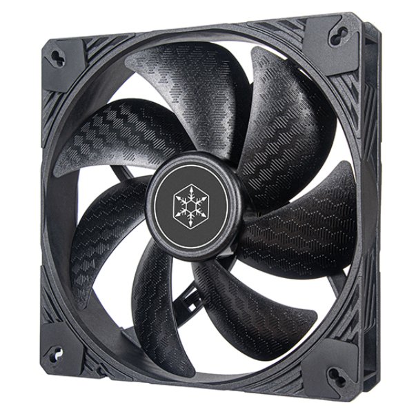 SilverStone Technology SF140B 140 x 25 mm Shark Force 140 Performance Enhanced PWM Fan, Black
