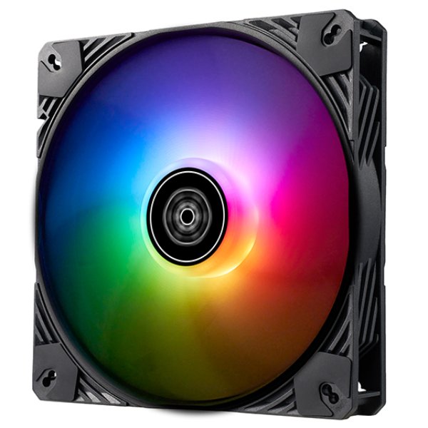 140 x 25 mm Shark Force 140 ARGB Performance Enhanced PWM ARGB Fan, Translucent & Black