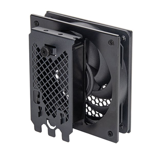 SilverStone Technology FDP02B External Cooling Fan Adapter Bracket, Black