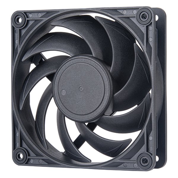 SilverStone Technology VS120B 120 mm Vista 120 Performance Enhanced PWM Fan, Black