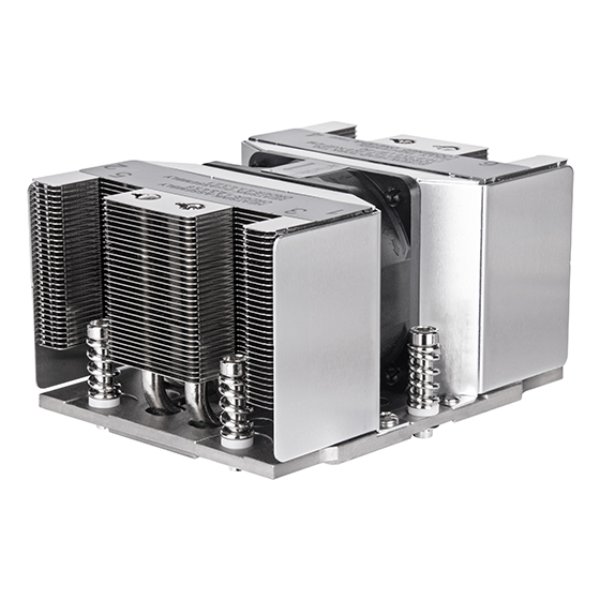 SilverStone Technology XE02-SP5 2U Small Form Factor Server & Workstation CPU Cooler for AMD SP5 Sockets, Silver & Black