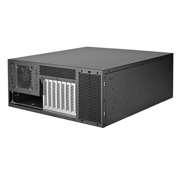 4U Interchangeable Rackmount Chassis with Front Accessible Expansion Slots, Black