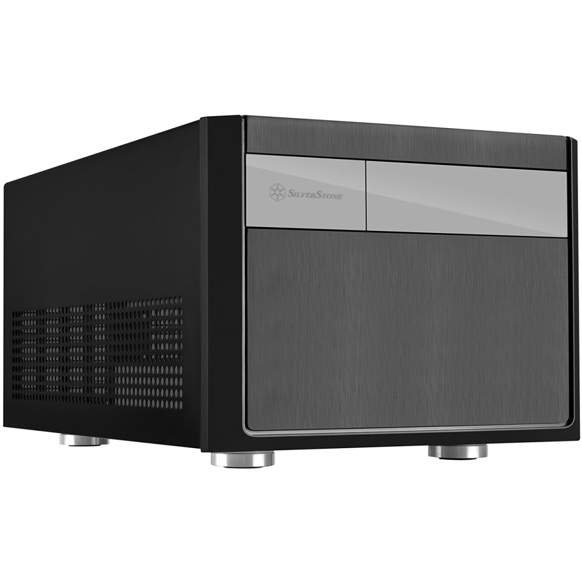 Micro-ATX Mini-DTX Mini-ITX Small Form Factor Computer Case, Compatible with ATX PSU Cases - Black