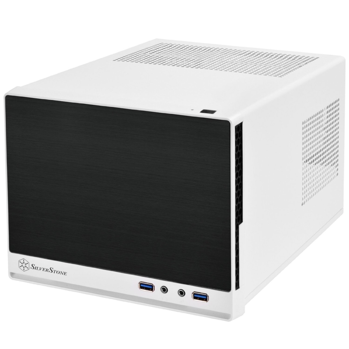 Silver Stone Technologies SG13WB-Q Mini-DTX Small Form Factor Computer Case - White