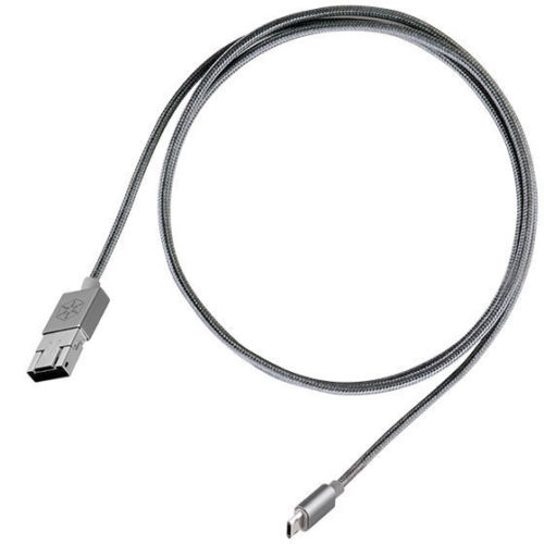 CPU02C 2 in. Micro-USB Combo USB-A to Micro-B Cable - 1m - Charcoal