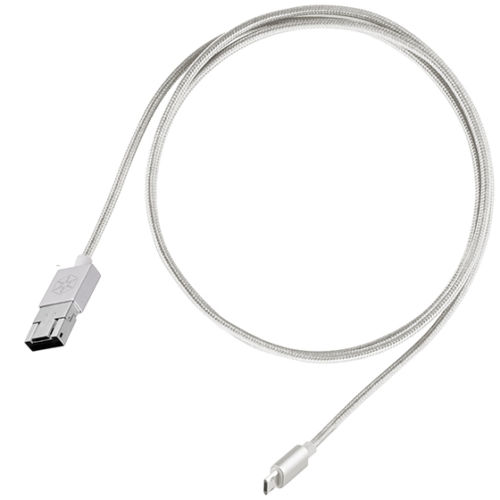 CPU02S 2 in. 1 Micro-USB Combo USB-A to Micro-B Cable - 1m - Silver