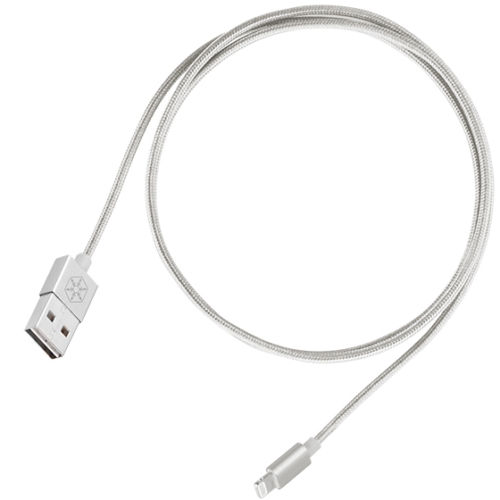 CPU03S Reversible USB-A to Lightning Cable - Silver