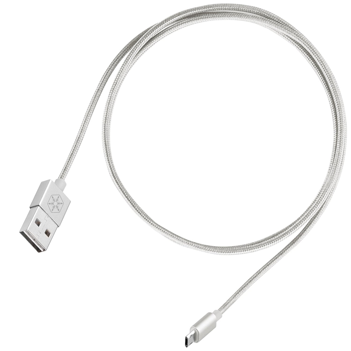 CPU01S-1800 Reversible USB A to Micro USB Cable - Silver