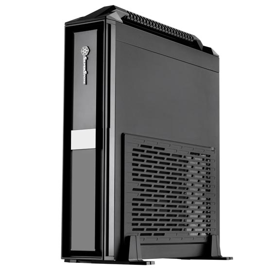 ML08B-H Mini-ITX Slim Small Form Factor Computer Case with Handle - Black