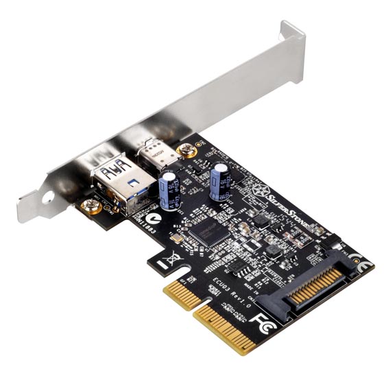 ECU03 2 Ports USB 3.1 Gen2 Type C & Type A Pci Express Card