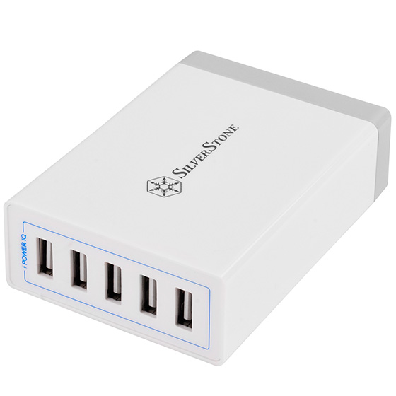 Silver Stone Technologies UC01W 40W 8A 5 Ports USB wall Charger