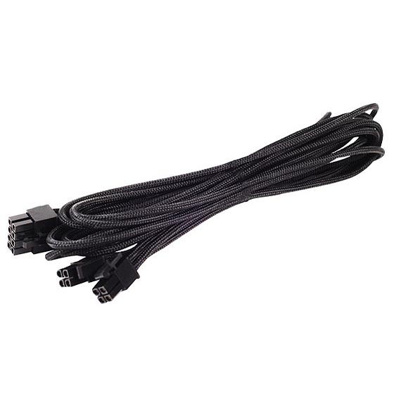 750mm, 8 Pin Individually Sleeved Modular Cable - Black