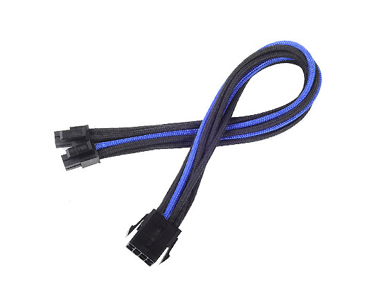 8 Pin 300 mm Power Cable Extender - Black with Blue