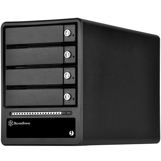 Picture of Silver Stone Technologies TS433-TB 4 Bay 2.5 & 3.5 in. HDD & SSD RAID Enclosure with Thunderbolt 2
