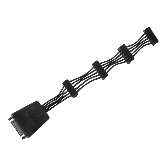 CP06-E4 SATA Power Adapter Cable with Capacitor 1 to 4