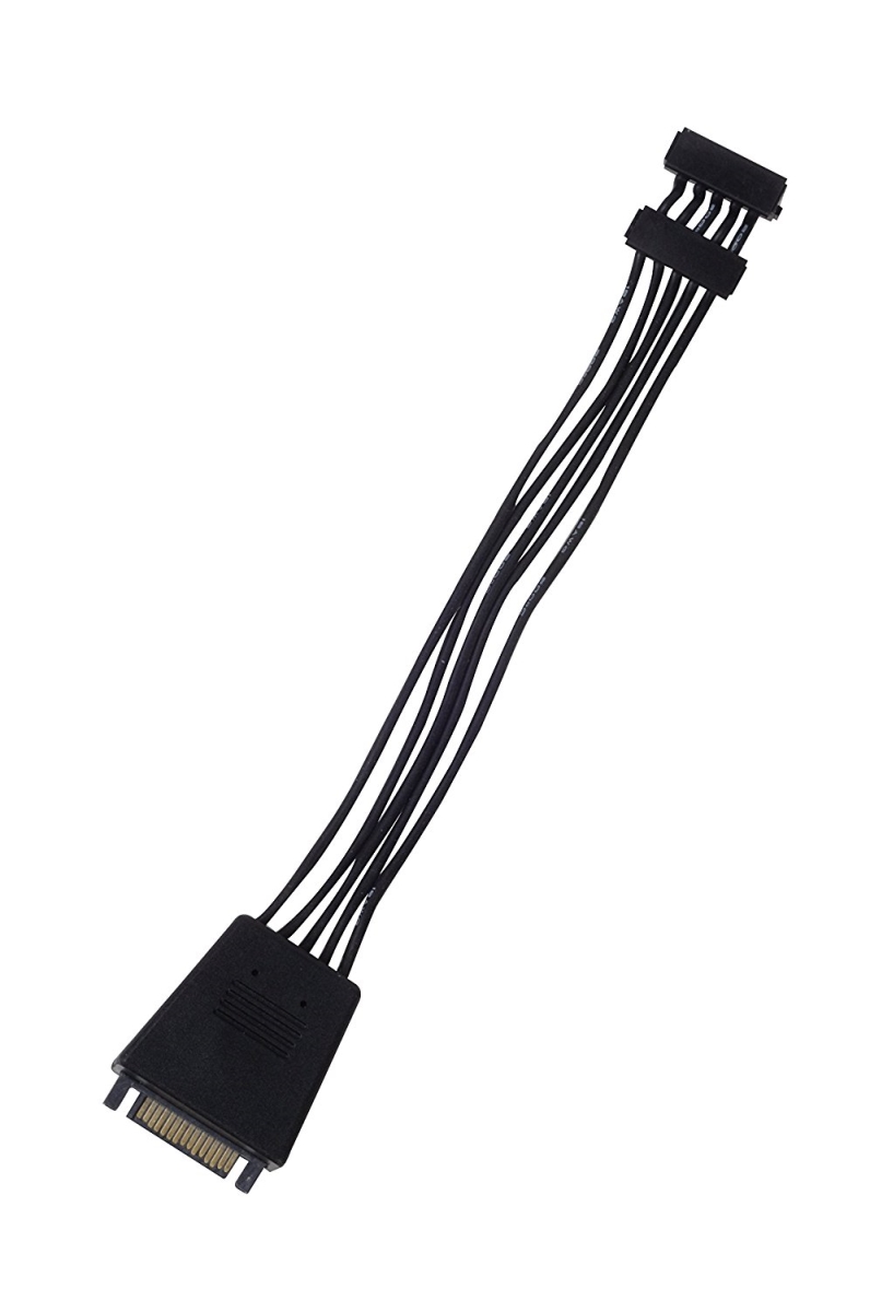 SATA Power Adapter Cable with Capacitor 1 to 2