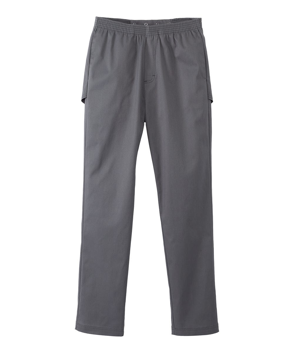Picture of Silverts SV50230-SLATE-L Mens Open Back Twill Pant with Adjustable Hem&#44; Slate Gray - Large