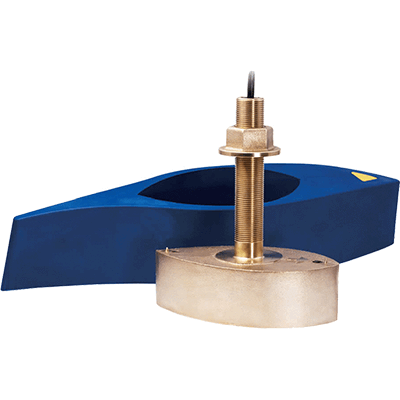 010-12183-20 12 Pin Chirp Bronze Thru-Hull Transducer with Fairing Block
