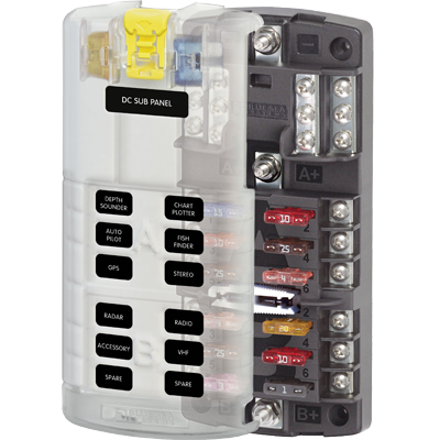 12 Circuit Split Bus Fuse Block for ATC