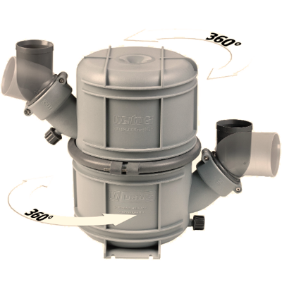 VET-WLOCKLP60 2.4 in. Rotatable Plastic Waterlock