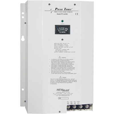 NMR-PT-24-95U Phase 3 24V 95A 3 Bank Battery Charger