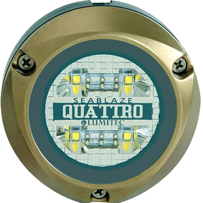 Lumitec Lighting Zambezi Quattro Surface Mount Underwater Pontoon Light, 2,000 Lumen, Spectrum Full Color | by West Marine