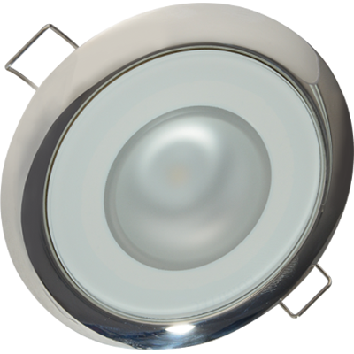 Lumitec Lighting Mirage Flush Mount LED Down Light, Polished Finish, Spectrum RGBW | by West Marine